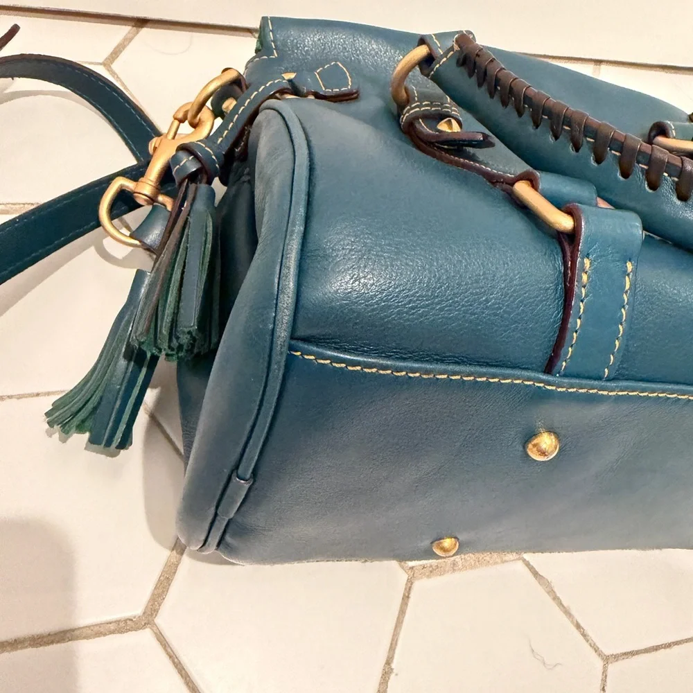 Dooney and Bourke Florentine Satchel Denim - Picture 5 of 6